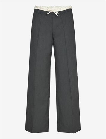 MONKI Pull On Suiting Trousers - GREY DARK - M