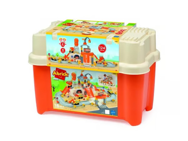 Abrick Ecoiffier - Complete Building Kit with Accessories 124pcs
