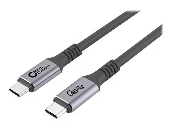 Microconnect USB4CC05 USB cable USB4 Gen 3x2 0.5 m USB C 100 W Black