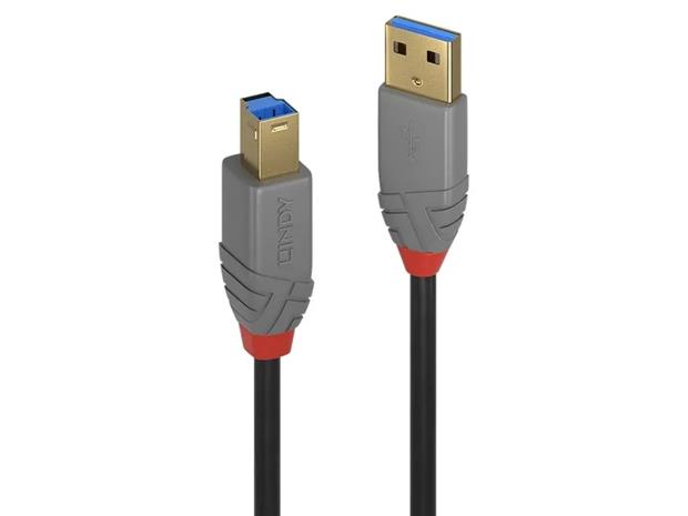 Lindy Anthra Line - USB cable - USB Type A to USB Type B - 3 m