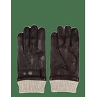 HOWARD LONDON Leather Gloves Carl - DARK BROWN - 10