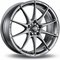 OZ Formula HLT Gun Metal 7x17 4/100 ET42 B68 – kuva 1