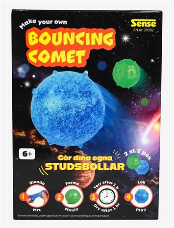 SENSE Min Studsande Komet Biela (B+G) - RED - One Size