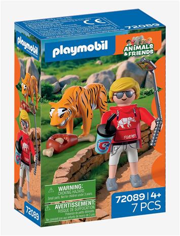 PLAYMOBIL - Zoo: Tiger and Visitor (72089)
