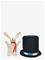 OYOY MINI Magic Hat & Rabbit - BLACK / WHITE - One Size – kuva 2