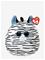 TY Xander - Zebra Squish 25Cm - WHITE/BLACK - 25 cm – kuva 2
