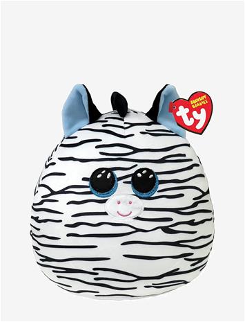 TY Xander - Zebra Squish 25Cm - WHITE/BLACK - 25 cm