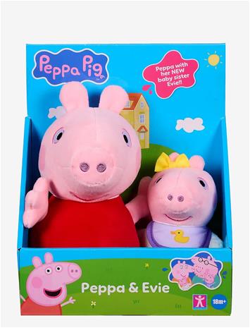 GURLI GRIS Peppa Plush 2Pk - MULTI COLOUR - One Size