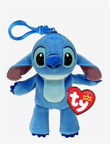 TY Stitch - Alien Floppy Clip - BLUE - 9.5 cm