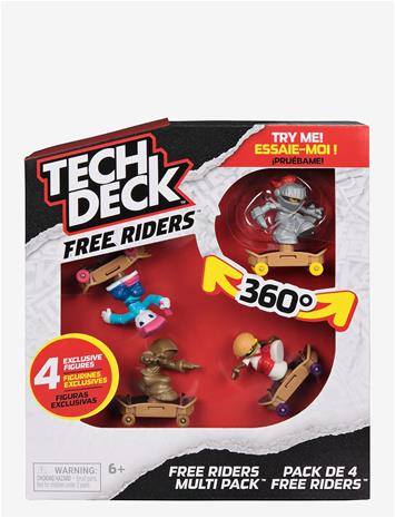 TECH DECK Tech Deck Free Riders 4 Pack - MULTI - One Size