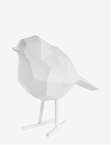 PRESENT TIME Statue Bird Small - WHITE - H:17 cm – kuva 2/2