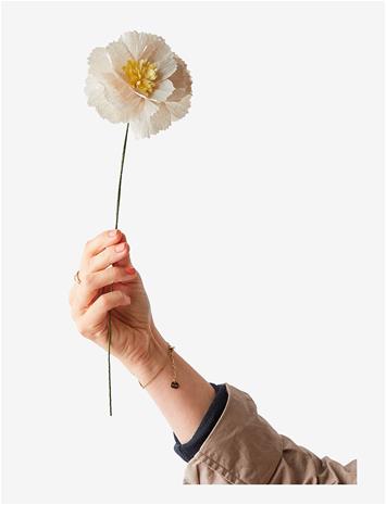 STUDIO ABOUT Paper Flower - GREY - L:42 cm – kuva 2/2