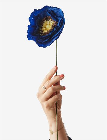 STUDIO ABOUT Paper Flower - BLUE - L:44 cm