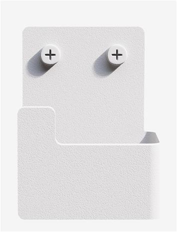 NICHBA DESIGN Bath Hook - 2 Pack - White - WHITE - One Size