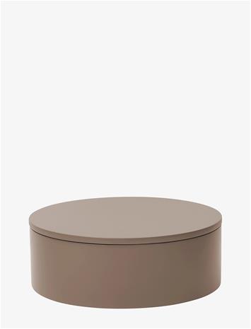 MOJOO Matt Lacquer Box - WARM GREY - Ø 20 cm