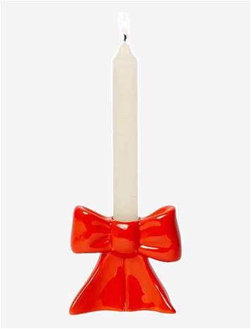 DOIY Candle Holder, Bow, Small - RED - One Size
