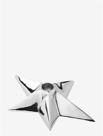 ANNA + NINA Nova Candle Holder - SILVER - H5 cm