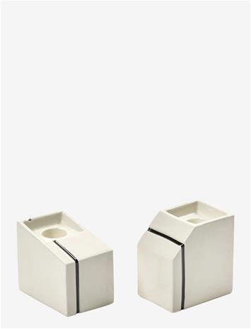 SERAX Candle Holder White Silos Set/2 - WHITE - One Size