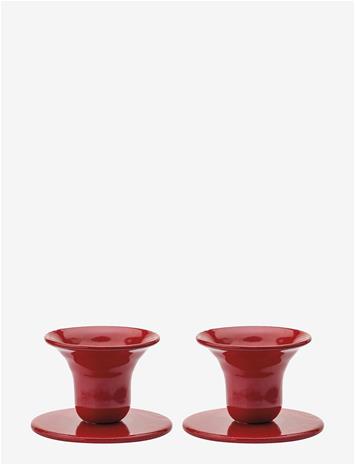 KUNSTINDUSTRIEN The Bell Candlestick - 2 Pack - RED - One Size