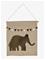 Smallstuff - Wall deco, elephants - 37x33 cm (40023-10) – kuva 4