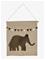 Smallstuff - Wall deco, elephants - 37x33 cm (40023-10) – kuva 5