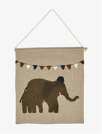Smallstuff - Wall deco, elephants - 37x33 cm (40023-10)