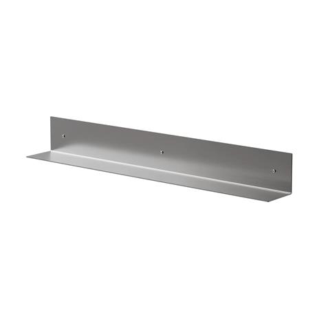 Nichba Design Shelf 80Cm - Brushed Stainless - Silver - ONE SIZE