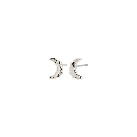 PILGRIM Between Moon Earrings Silver-Plated - SILVER PLATED - One Size