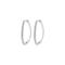 PILGRIM Root Hoop Earrings Silver-Plated - SILVER PLATED - One Size – kuva 3