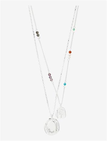 Pilgrim Here Necklace Silver-Plated - Silver - ONE SIZE – kuva 3/4