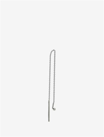 Design Letters Earring Chain Silver
