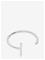 Design Letters Ring Silver A-Z I – kuva 4
