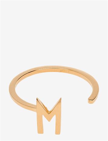 Design Letters Ring Gold A-Z M