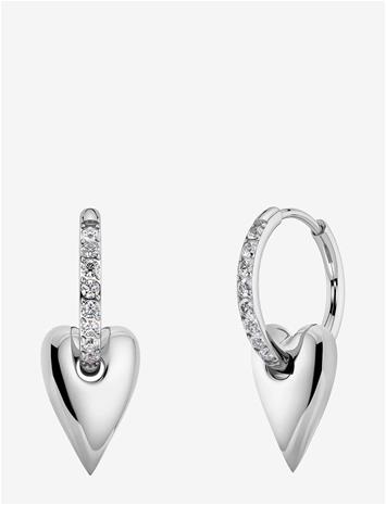 EDBLAD Amore Sparkle Hoops S Silver One Size - SILVER - One Size