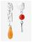 PILGRIM Trace Earrings Silver-Plated/Multi - SILVER PLATED - One Size – kuva 2