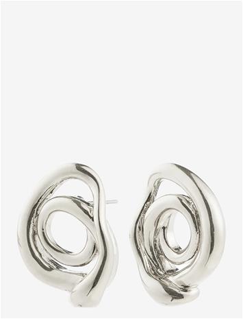 PILGRIM Unfold Earrings Silver-Plated - SILVER PLATED - One Size