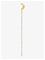 Jane Koenig Half Moon Chain Stud - Silver - RIGHT – kuva 5