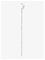 Jane Koenig Half Moon Chain Stud - Silver - RIGHT – kuva 6