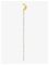 Jane Koenig Half Moon Chain Stud - Silver - RIGHT – kuva 7