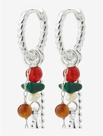 PILGRIM Thalen Earrings Silver-Plated/Multi - SILVER PLATED - One Size – kuva 2/2