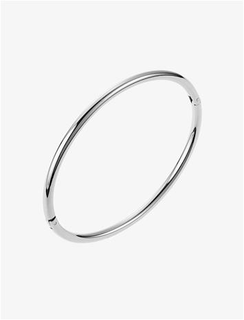 BY JOLIMA Tube Bangle - SILVER - One Size