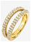 BUD TO ROSE Iris Ring Clear/Gold - GOLD - M – kuva 2