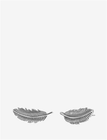 EDBLAD Feather Studs Silver One Size - SILVER - One Size