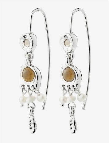 Pilgrim Here Earrings Silver-Plated - Silver - ONE SIZE – kuva 3/3