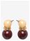 MANGO Combined Bead Earrings - BROWN - One Size – kuva 2