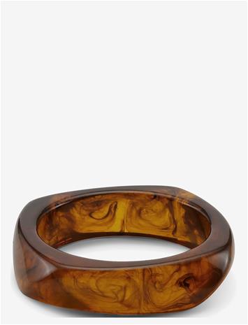 SUI AVA Chunky Bangle - GOLDEN BROWN - One Size