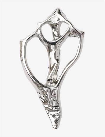RODEBJER Rodebjer Petit Shell Brooch - SILVER - ONES