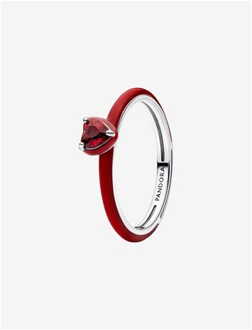 PANDORA Red Chakra Heart Ring - RED - 54
