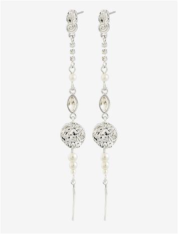 Pilgrim Fire Earrings Silver-Plated - Silver - ONE SIZE