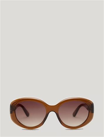 Mango Squared Frame Sunglasses - Brown - ONE SIZE – kuva 3/4